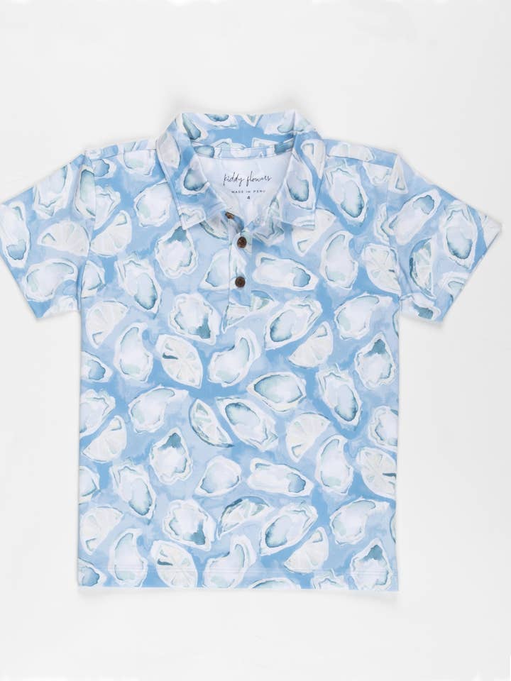 The Coastal Club - Light Blue - Unisex Kids Golf Shirt for wholesale by Kenny Flowers