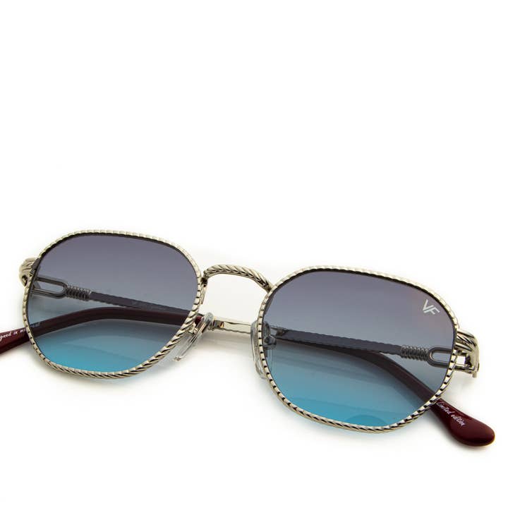 VF Detroit Player Full Rope 18KT White Gold (Deep Blue) for wholesale by Vintage Frames Company