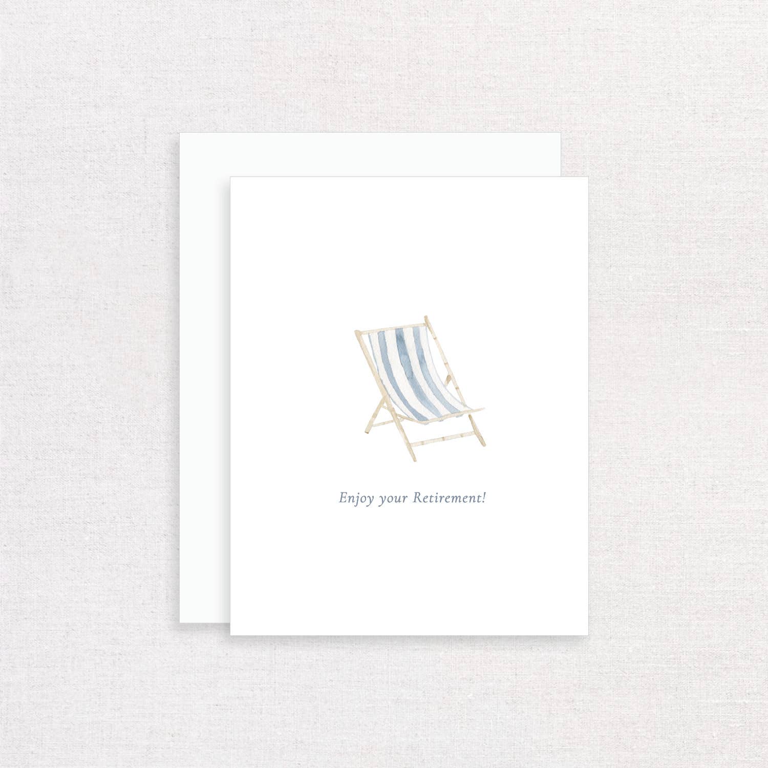Korynne and Company - Wholesale Retirement Card - Enjoy Your Retirement Beach Chair Greeting Card