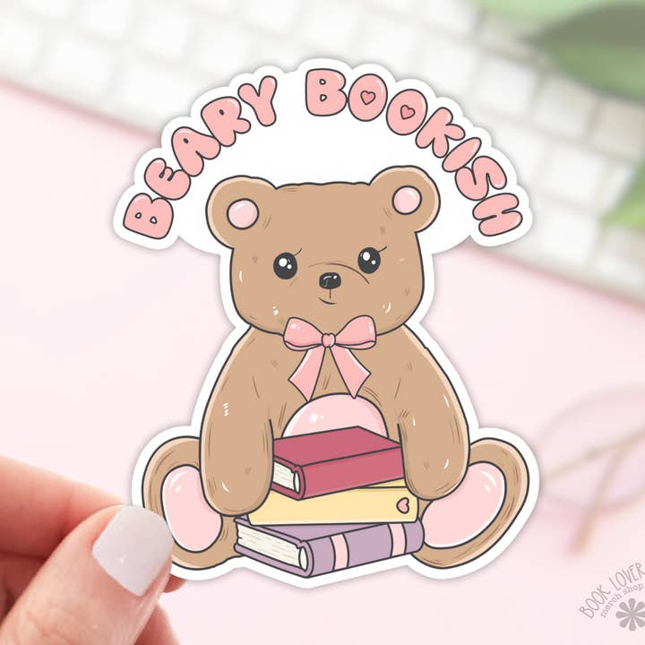 Beary Bookish Stickers / Bookish Stickers / Book Lover Gift for wholesale by Book Lover Merch Shop