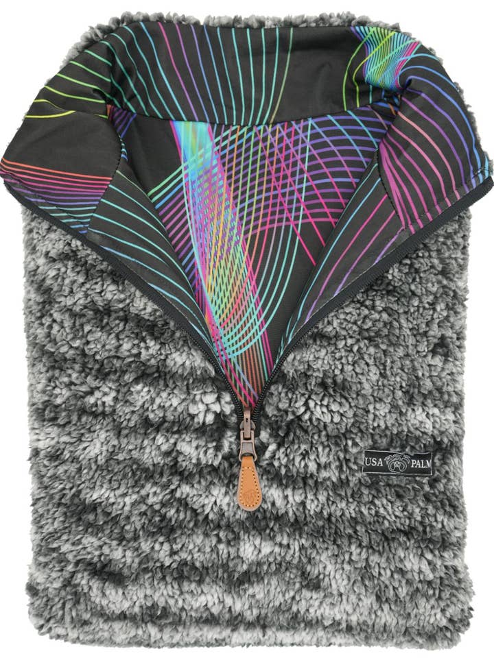 USA Palm - Vendita all'ingrosso Giacca - Donna - Sherpa reversibile con zip a 1/4
