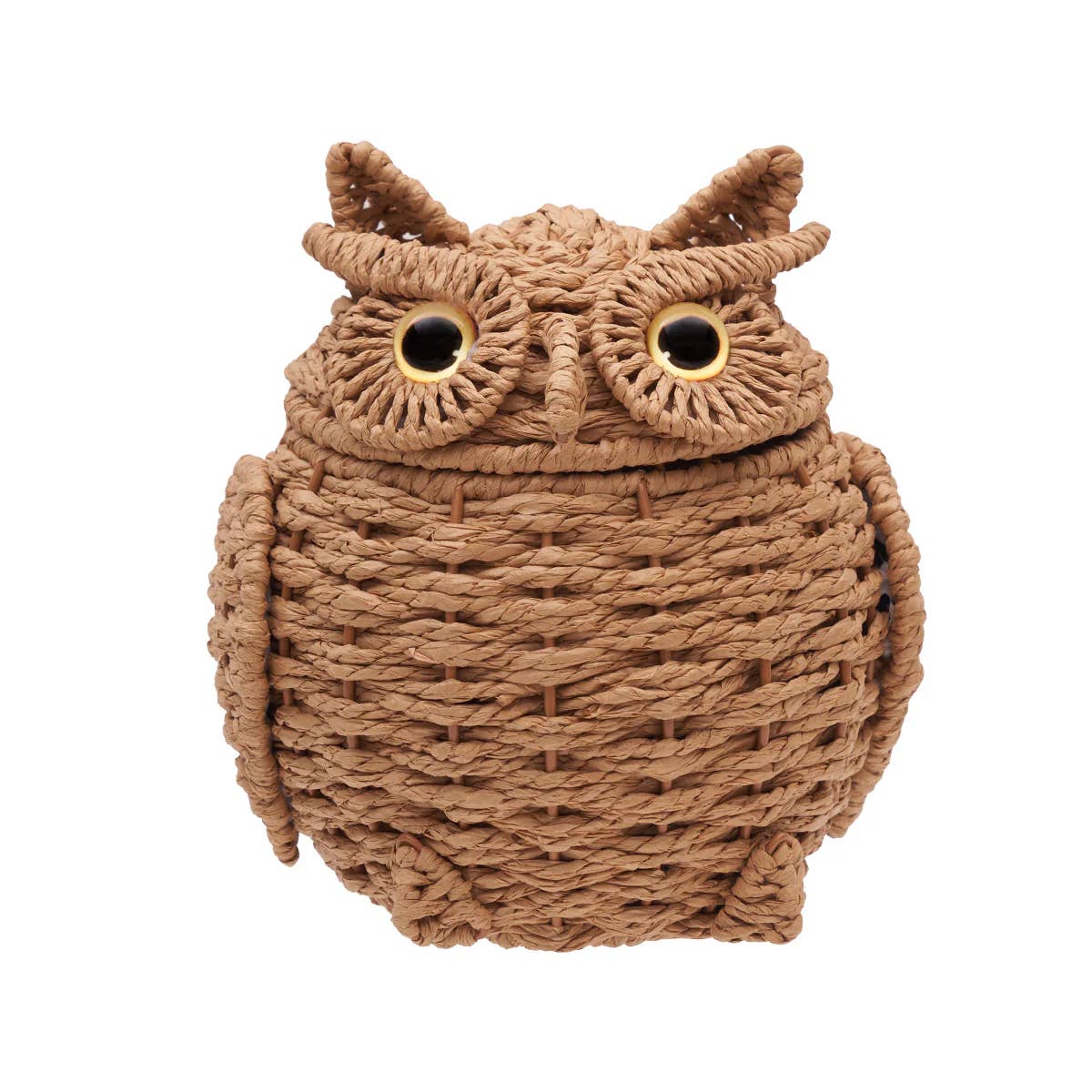 C&F Home - Wholesale Basket - Fall/Harvest Owl Shaped Handwoven Basket
