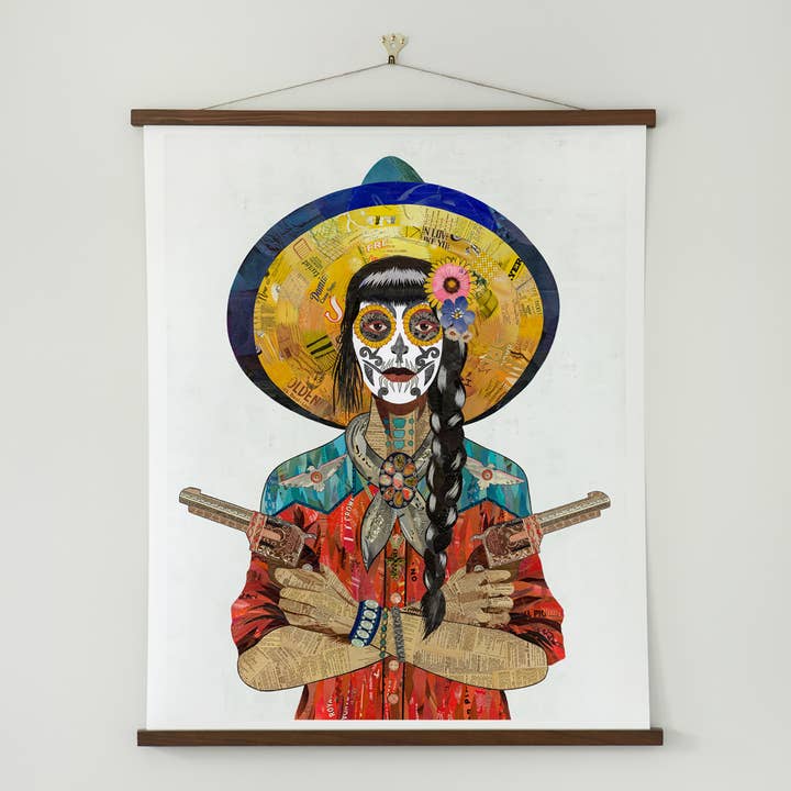 Impression d'art | Décoration murale Wild West | VAQUERA SUDOESTE (ROUGE) pour la vente par Dolan Geiman