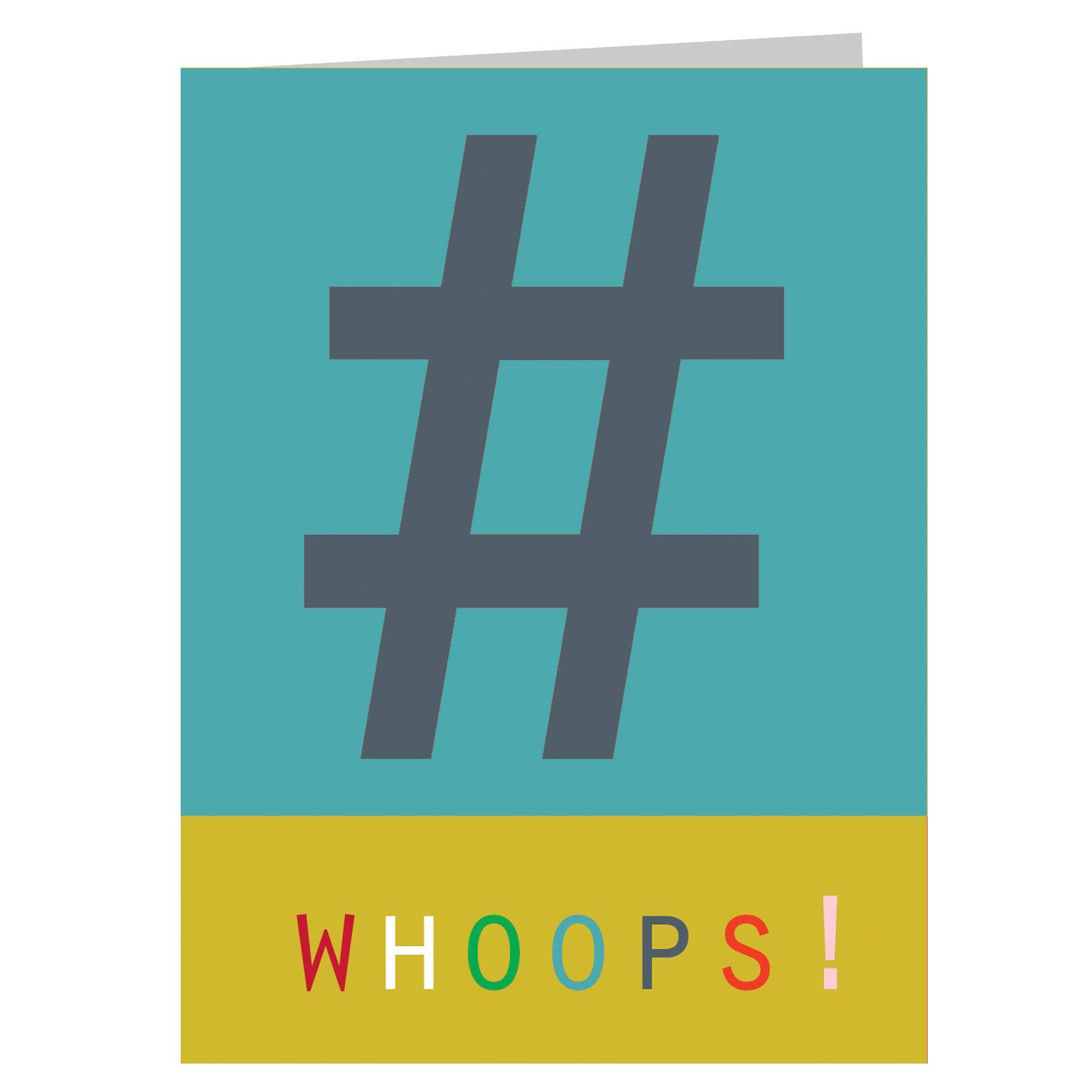 Kali Stileman Publishing – wholesale Everyday greeting card – STW13 Mini Hashtag Whoops Card0