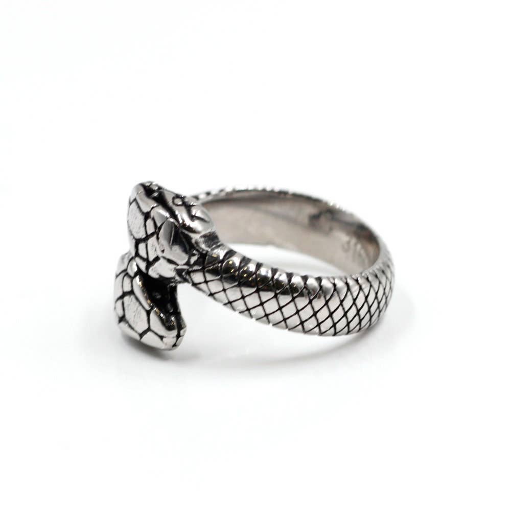 Awaken - Wholesale Cocktail/Statement Ring - Handmade Ouroboros Infinity Serpent Ring - A-4613