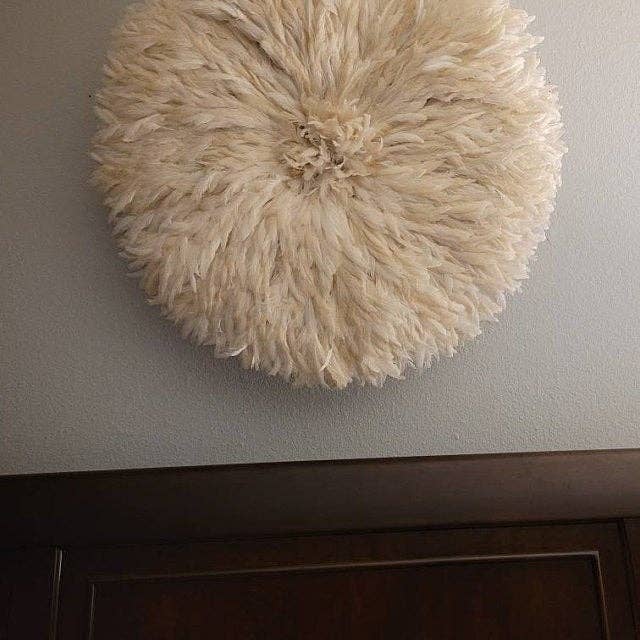 Juju hat world - Wholesale Wall Accent - Fluffy Cream juju hat for interior wall decor