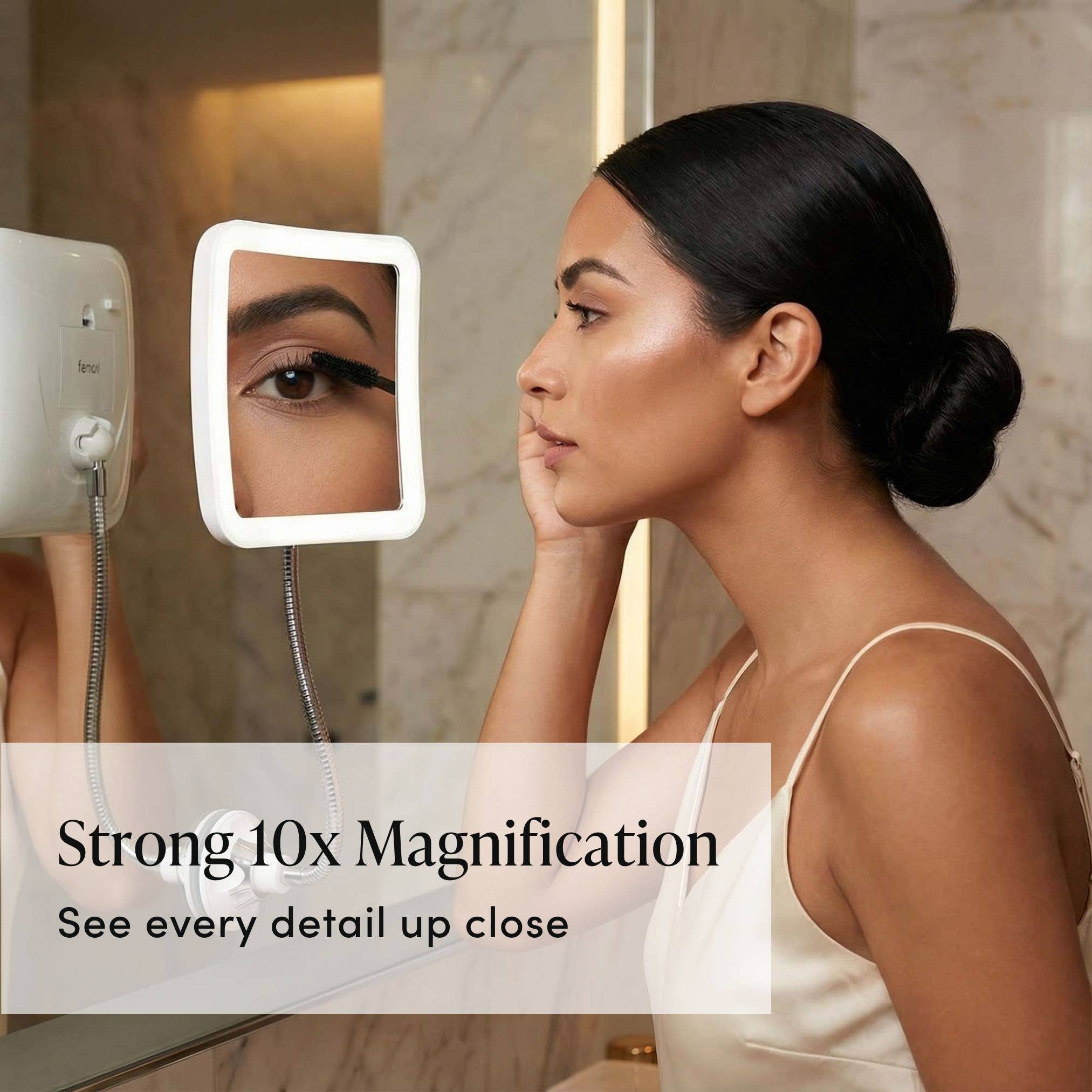 Fancii - Wholesale Vanity Mirror - Mira+ Lighted 10x Magnifying Mirror With Gooseneck3