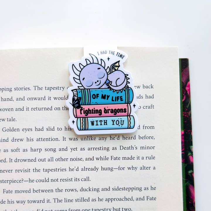 Fighting Dragons Magnetic Bookmark for wholesale by My Secret Copy