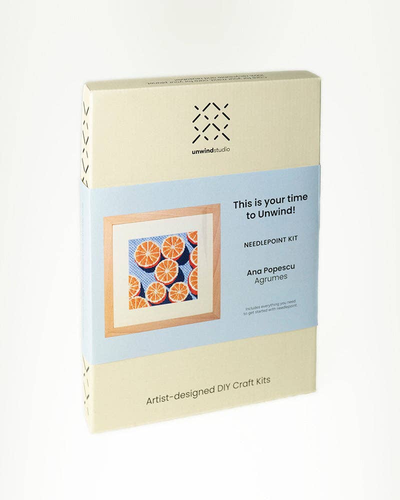 Unwind Studio - Wholesale DIY Craft Kit - Agrumes Needlepoint Kit11