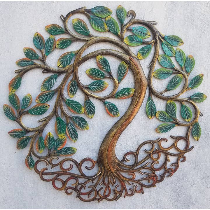 Painted Shining Tree for wholesale by Beyond Borders