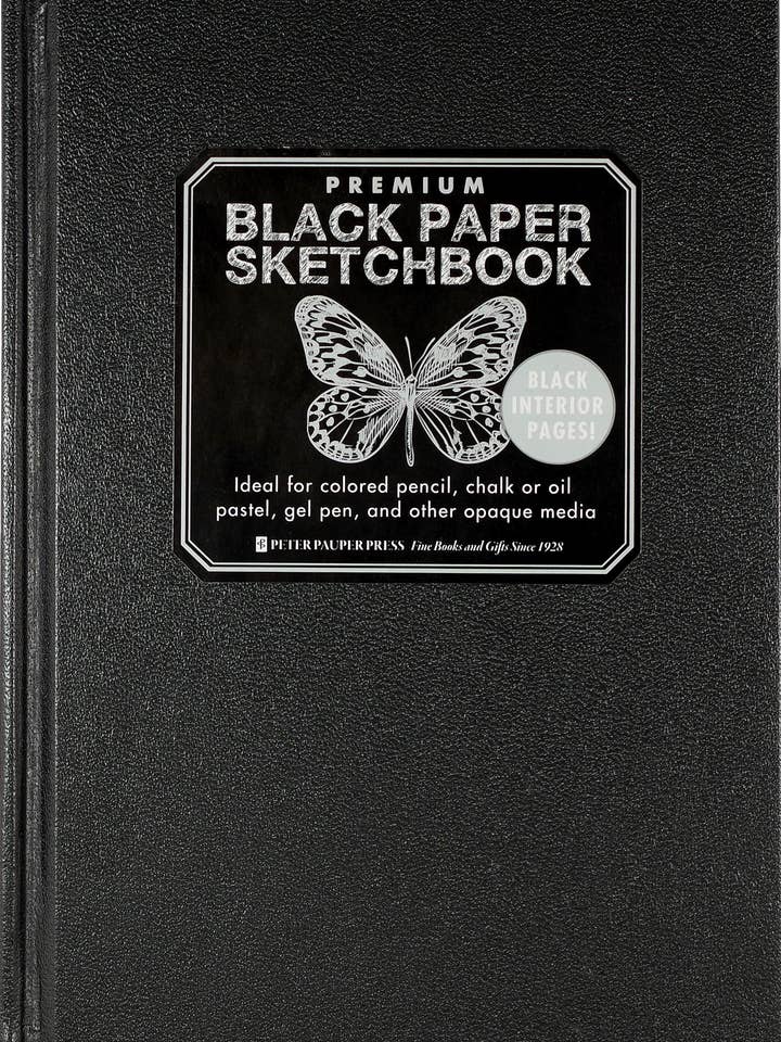 Carnet de croquis en papier noir de qualité pour la vente par Peter Pauper Press