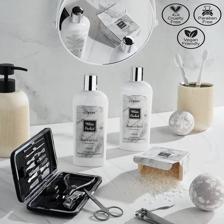 Lovery - Wholesale Bath & Body Set - Men's - Father Day Gifts for Dad, Spa Kit, Men Gift Basket, Body Kit