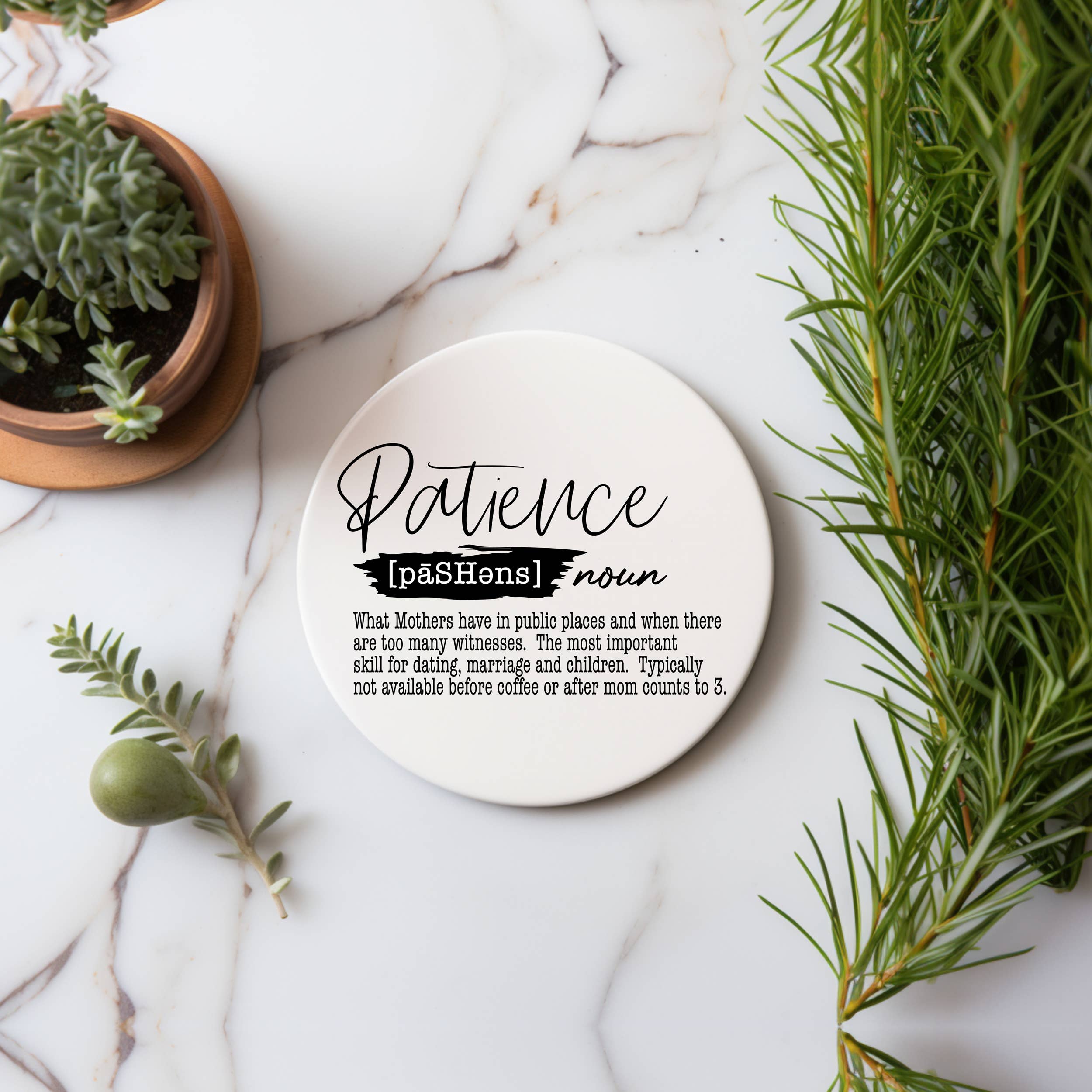 Gia Roma - Wholesale Onderzetters - Unieke cadeaus voor hem + haar grappige, keramische onderzetter humorsets20