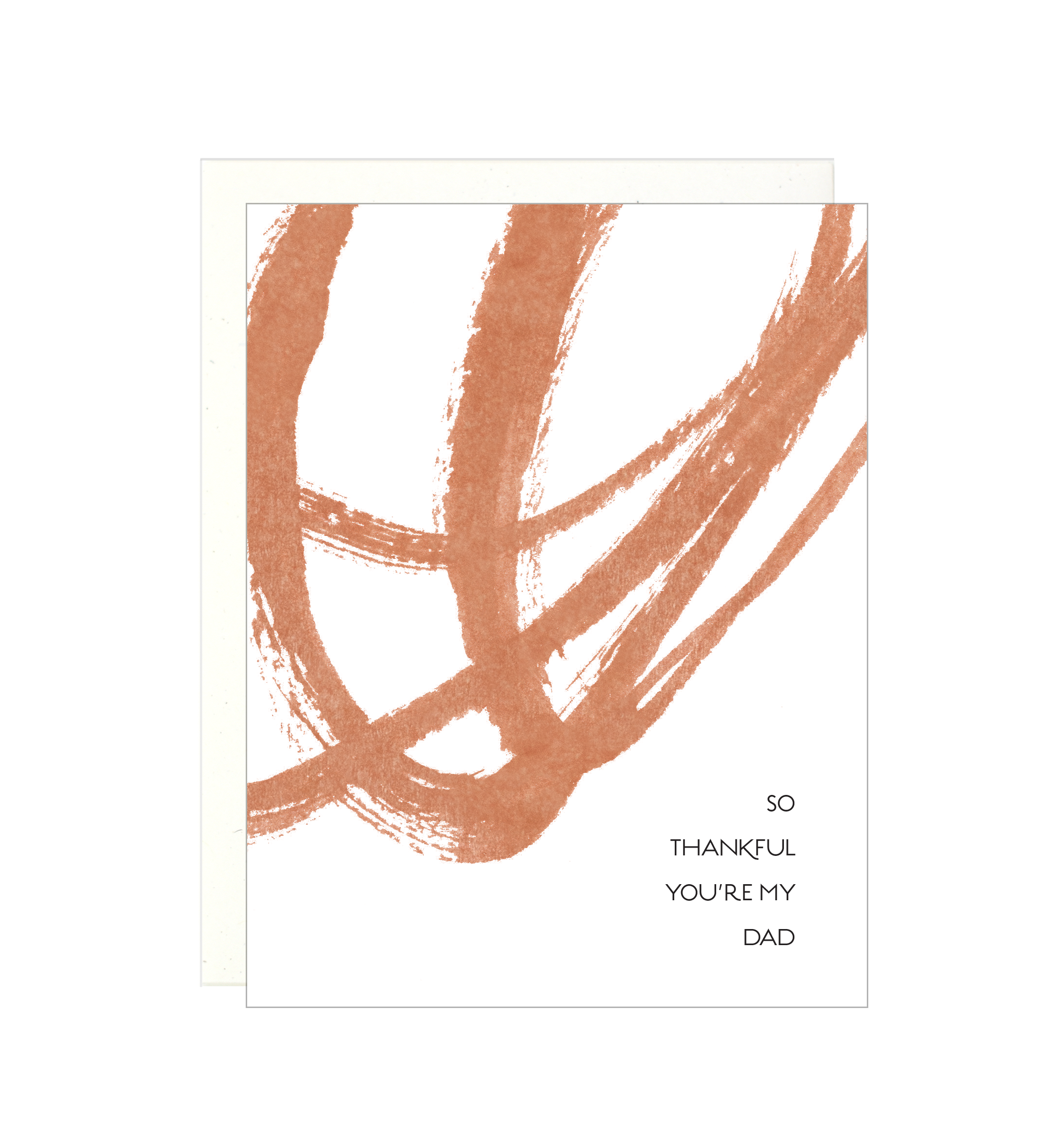 Lake Erie Design Co. - Wholesale Father's Day Card - So Thankful you're my Dad - Fathers Day Letterpress Card0