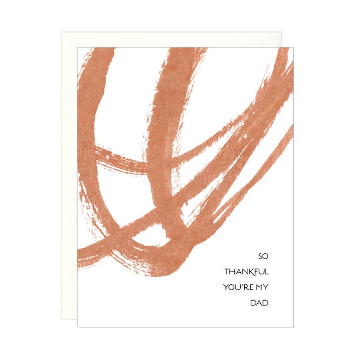 Lake Erie Design Co. - Wholesale Father's Day Card - So Thankful you're my Dad - Fathers Day Letterpress Card