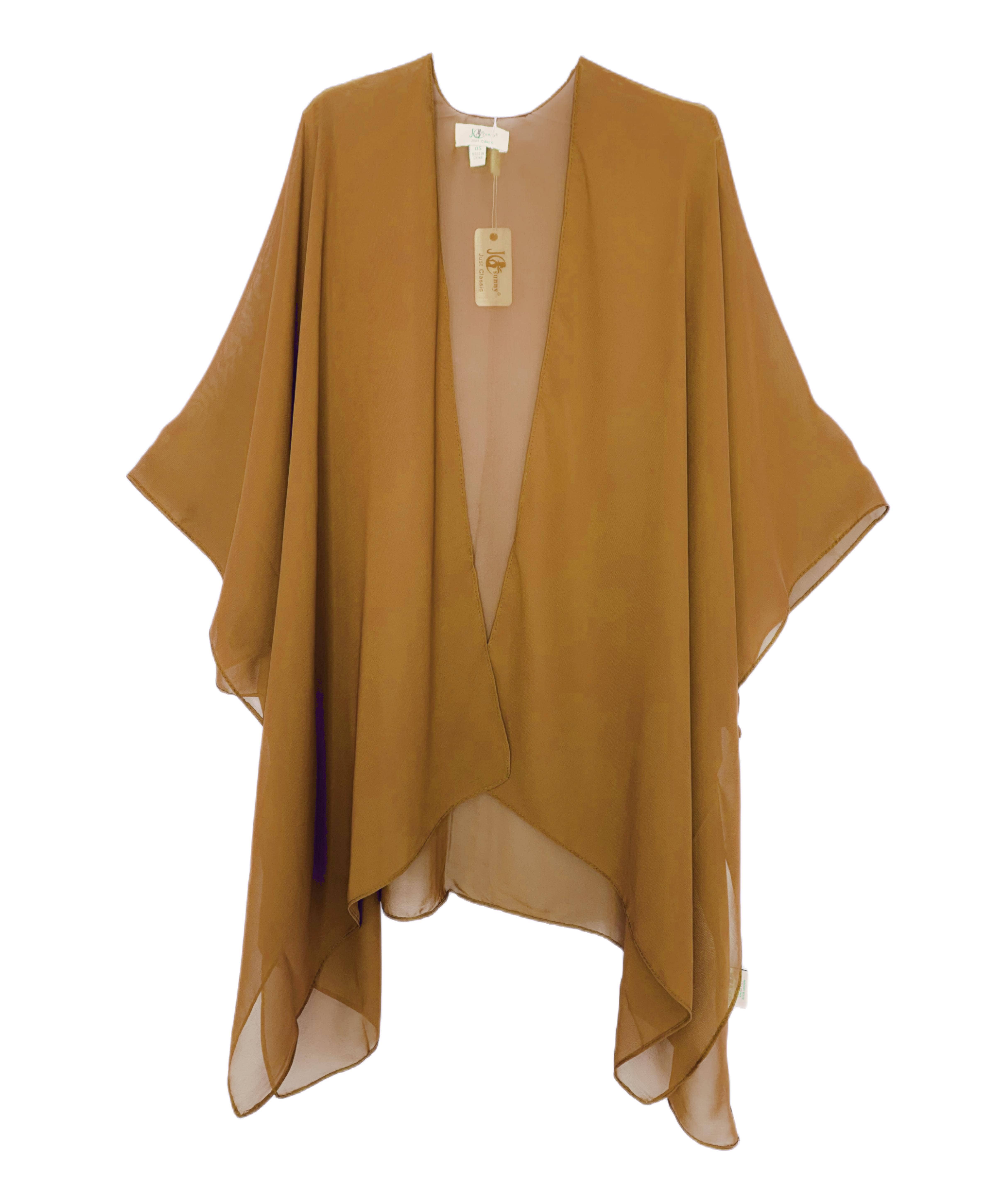JC Sunny Fashion - Wholesale Kimono - Women's - 24 Colors--JC071034 Solid Color Lightweight Cover-Up/Kimono8