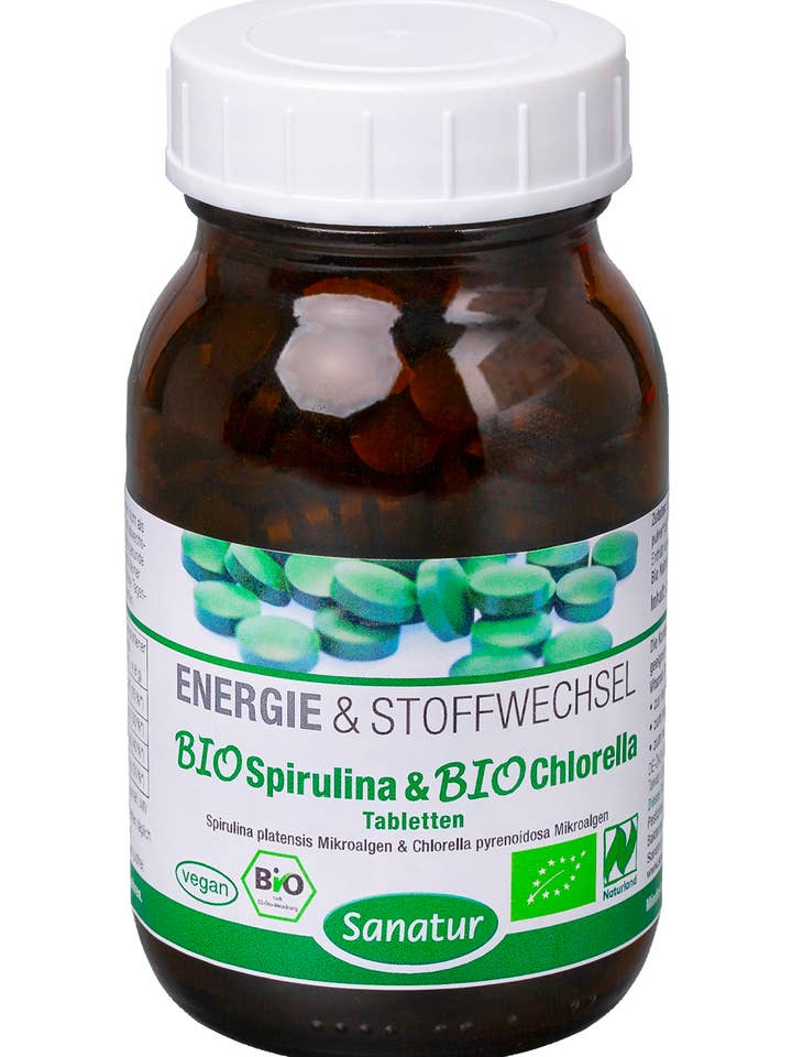 Biospirulina & Bioclorella 500 compresse, ENERGIA E METABOLISMO per la vendita all'ingrosso da parte di Sanatur GmbH