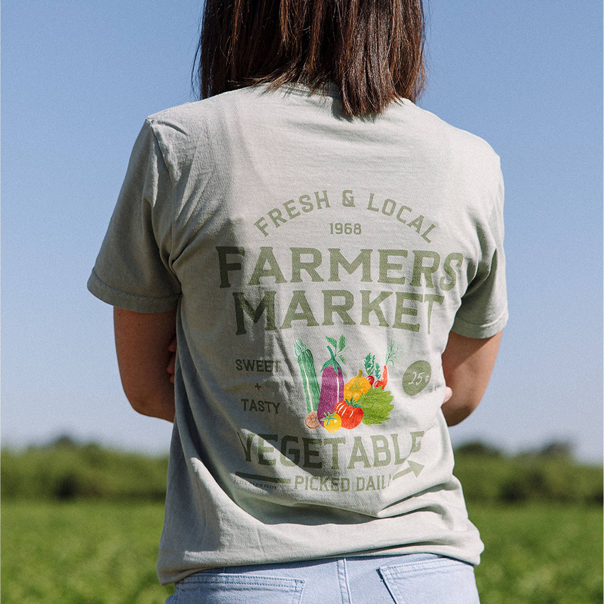Paper Farm Press - Wholesale T-Shirt (Graphic) - Women's - Farmers Market Tee - Bay0