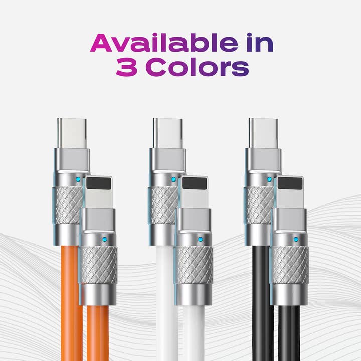 KeySmart / STATIK - Wholesale Charging Cable - TSumoCharge 27W Cable Orange 2M 6.6FT USB-C to Lightning7