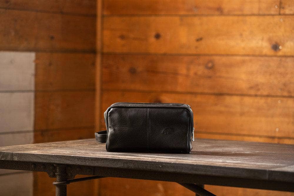 Kodiak Leather - Wholesale Toiletry Bag - Men's - Buffalo Leather Dopp2