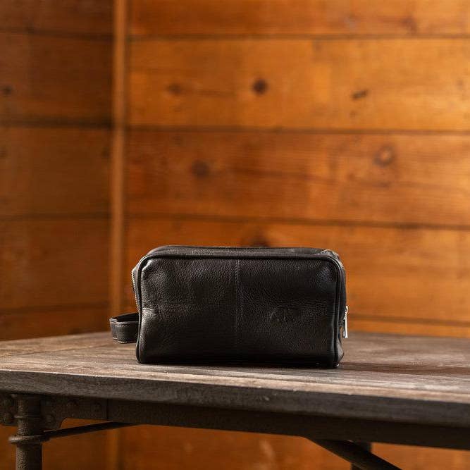 Kodiak Leather - Wholesale Toiletry Bag - Men's - Buffalo Leather Dopp2
