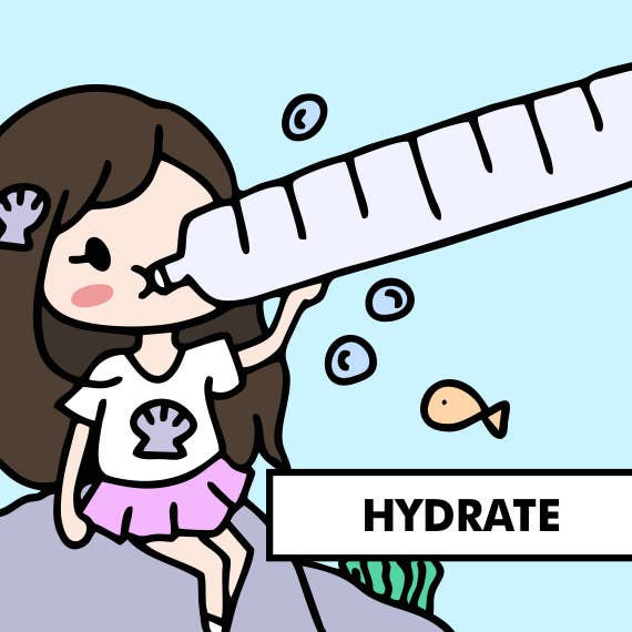 Water Tracker Sarah Stickers for wholesale by Stickies by C&S