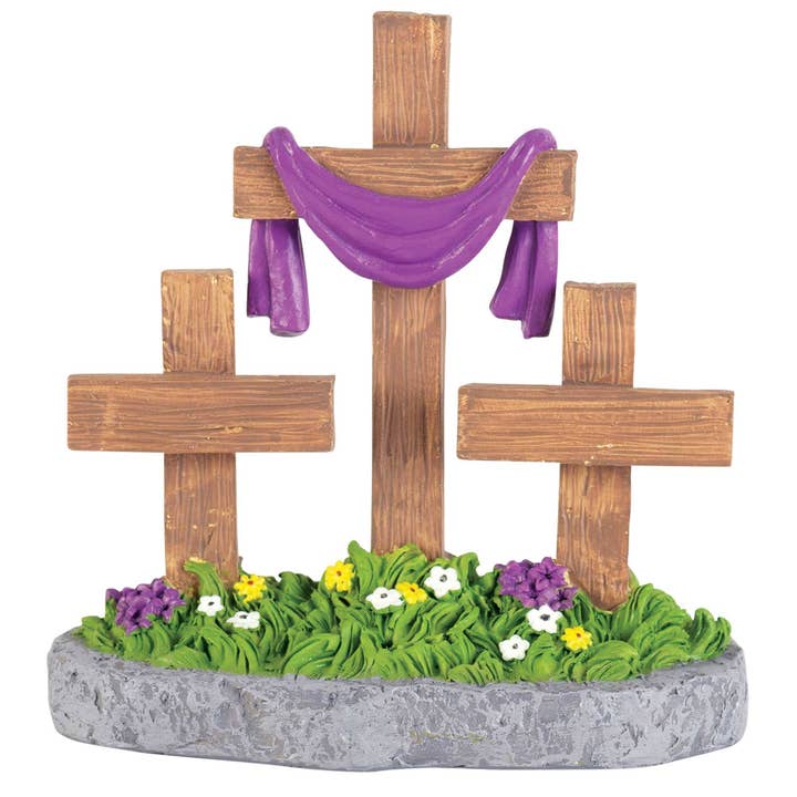 Magnolia - Wholesale Decorative Tabletop Object - 🍗3 CROSS TABLETOP FIGURINE RESIN