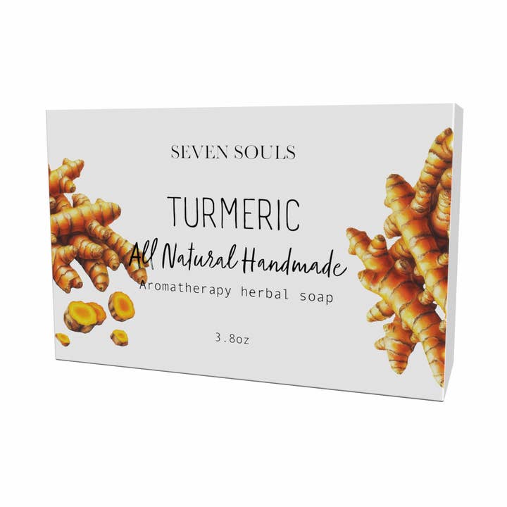 Savon Artisanal Tout Naturel au Curcuma 113g (Copie) pour la vente par Seven Souls Botanicals