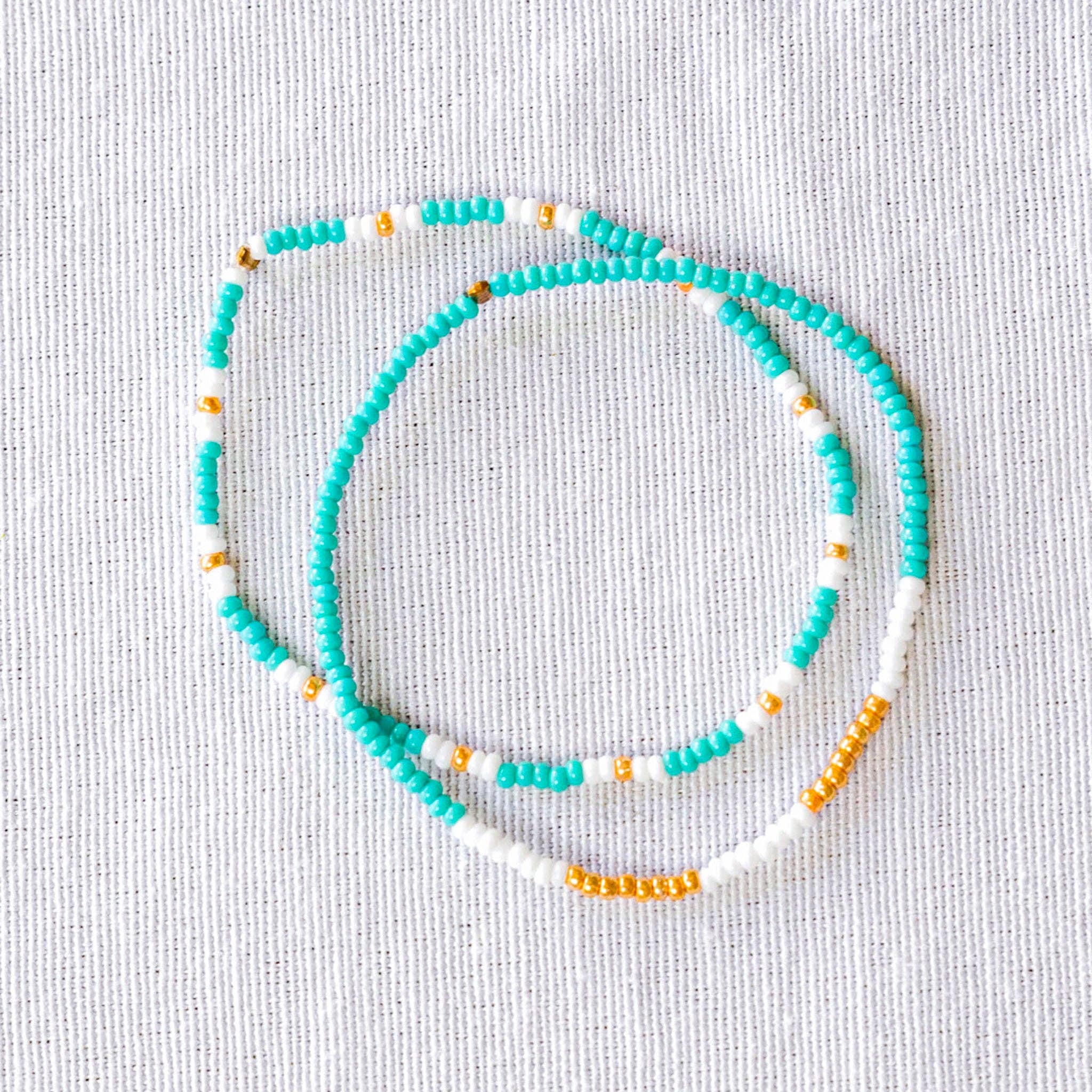 Upavim Crafts - Wholesale Beaded Bracelet - Simple Seed Bead Bracelets - Set of 24