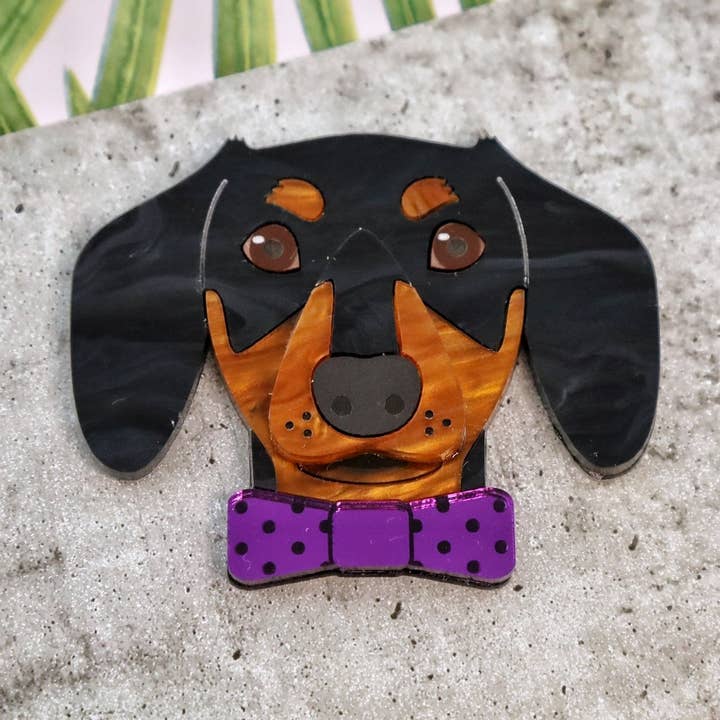 Porte-clés Pickle le Teckel pour la vente par Foxx & Ginger Jewellery