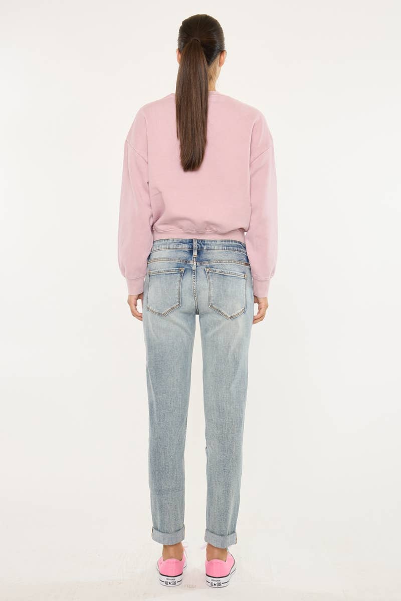 ALL Mid Rise Button Fly Mom Jeans - KC5118D for wholesale on Faire6