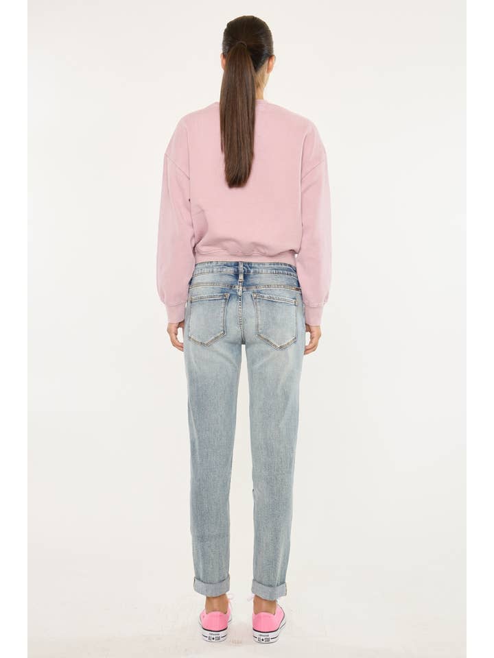 ALL Mid Rise Button Fly Mom Jeans - KC5118D for wholesale on Faire6