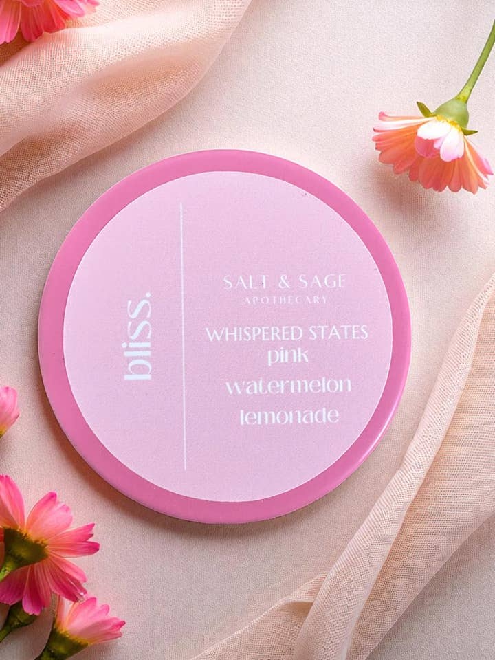 bliss. | Pink Watermelon Lemonade Joy Candle for wholesale by Salt & Sage Apothecary