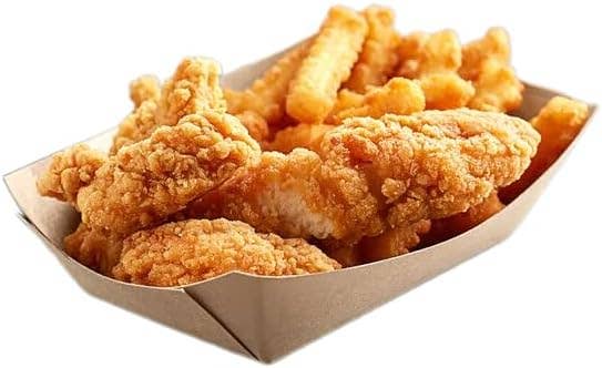 EcoQuality - Vente Assiette jetable - Bac à nourriture jetable en papier kraft brun 1/4 lb 1/2 lb 1 lb 2 lb 3 lb 5 lb1