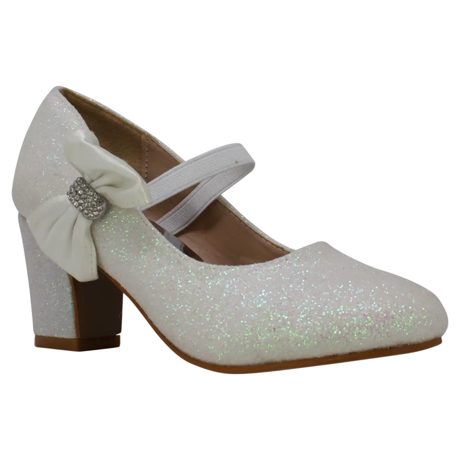 Rentoes – Großhandel Elegante Schuhe – Kinder – Glitzernder Bogenschuh für Kinder mit Absatz BM898672