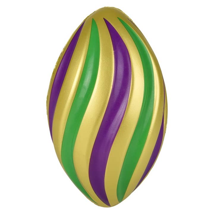 8" Mardi Gras Spiraal Schuimvoetbal - LLB Speelgoed voor wholesale door La Luna Bella - Toys