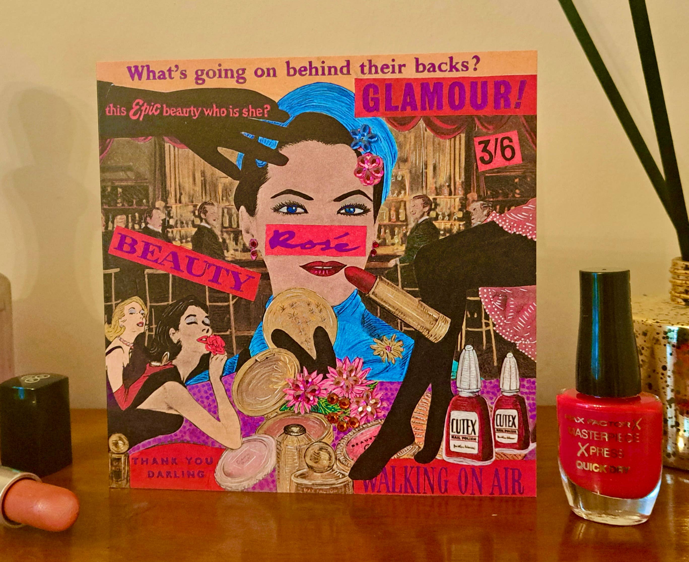 Elizabeth Bessant - Wholesale Everyday Greeting Card - Rose greetings card3