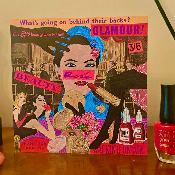 Elizabeth Bessant - Wholesale Everyday Greeting Card - Rose greetings card3