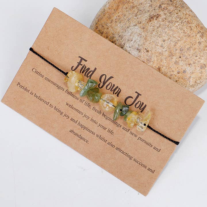 Gypsy Soul - Vendita all'ingrosso Bracciale con perline - Bracciali Motto - Trova la tua gioia - 6 pezzi3