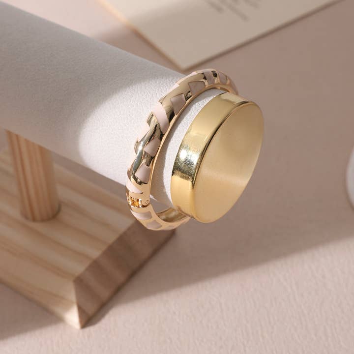 KALISTA - Wholesale Bangle Bracelet - Puzzle Reed7