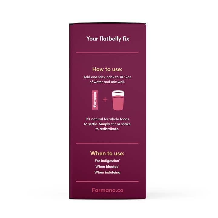 Farmana – Engroshandel Pulver til sunhedsdrik – Fordøj + Oppustethed - Funktionel Superfood Fordøjelsesblanding9