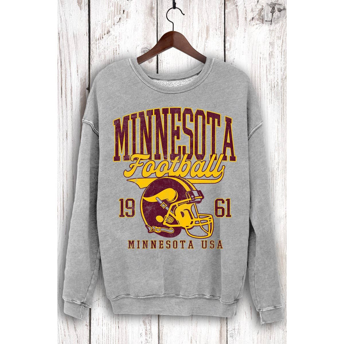 HRTandLUV - Wholesale Sweatshirt - Women's - MINNESOTA FOOTBALL MINERAL SWEATSHIRTS5