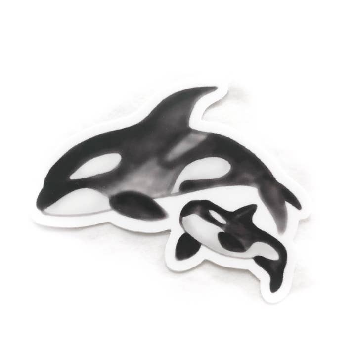 Orca Whale Momma Sticker for wholesale by The PNW Dream