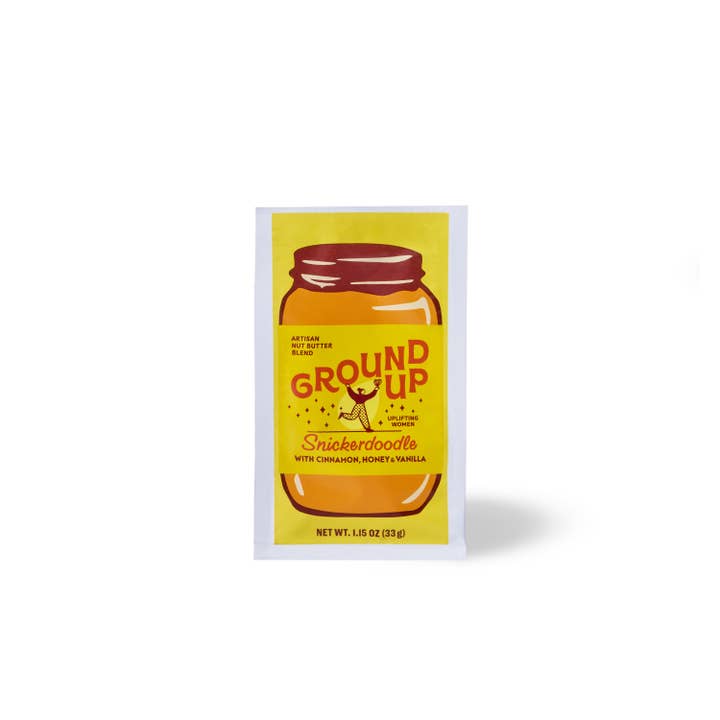 Ground Up - Wholesale Nut Butter - Snickerdoodle Squeeze Packs (Caddy of 10)1
