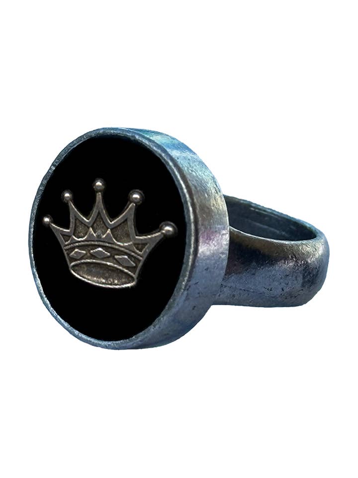 Ring - Shadow Box Crown - Black for wholesale by Classic Hardware