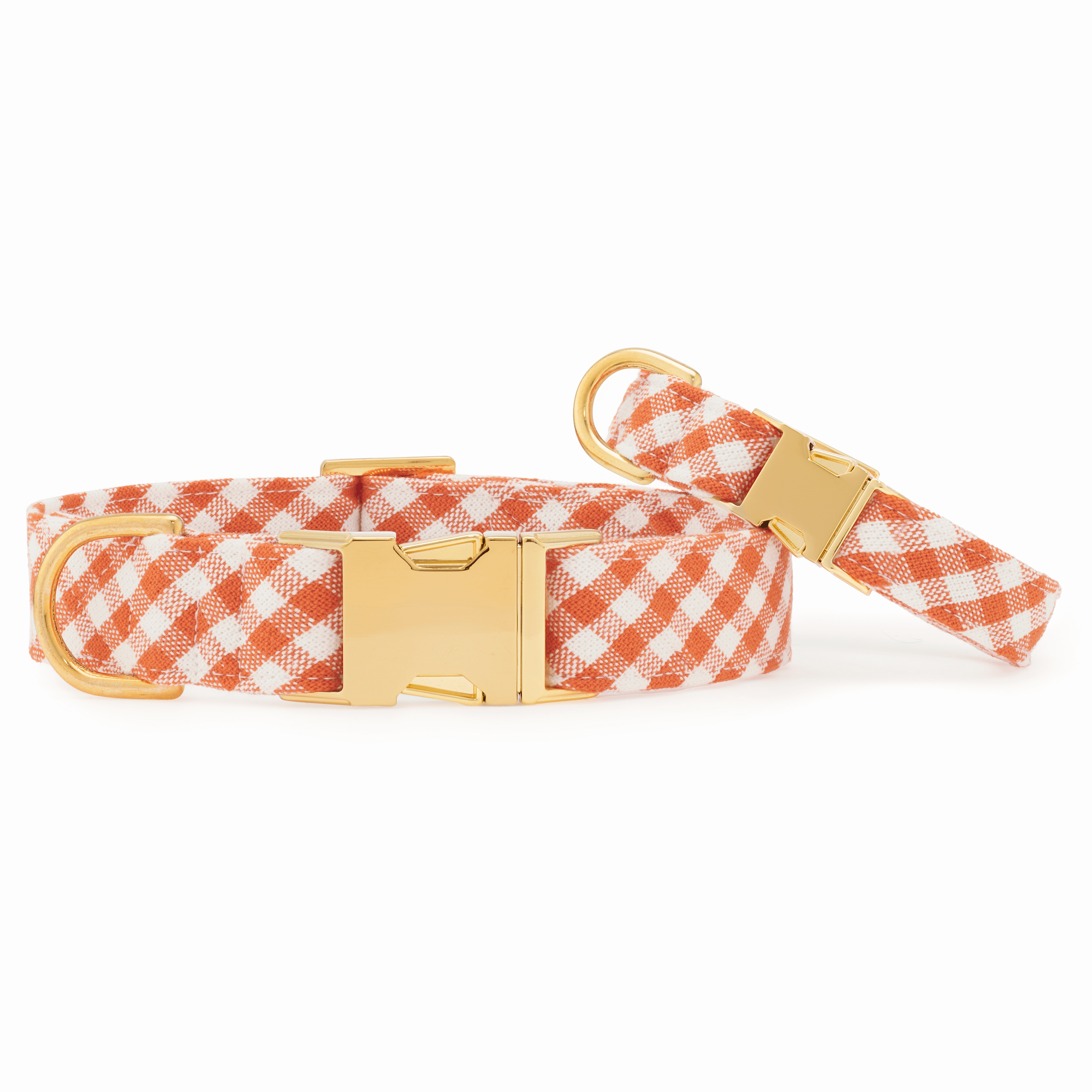 The Foggy Dog - Wholesale Pet Collar - Dog - Cider Gingham Dog Collar2