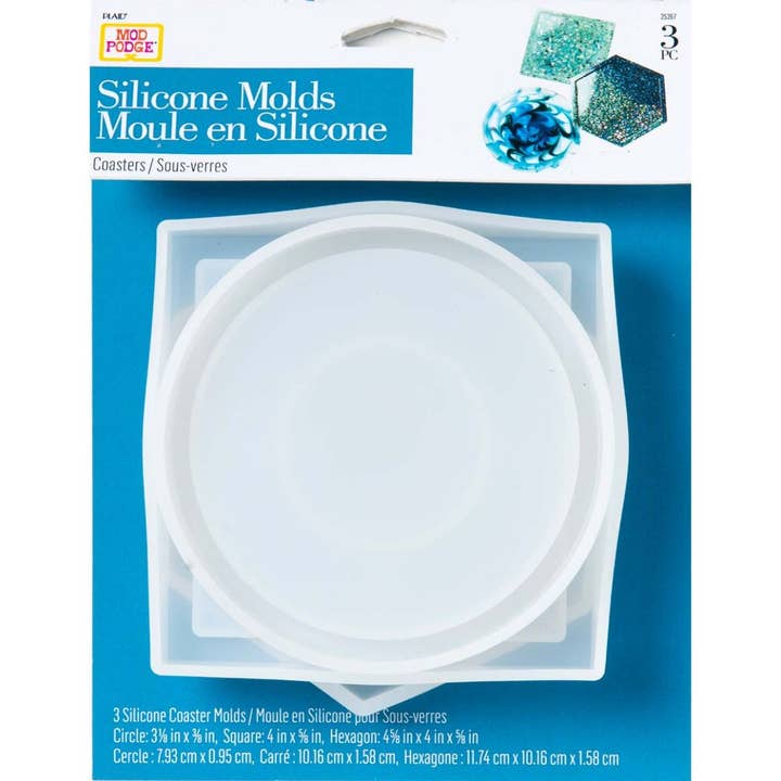 Plaid Crafts - Wholesale Craft Supplies - Mod Podge Resin Silicone Molds - Coasters 3PC