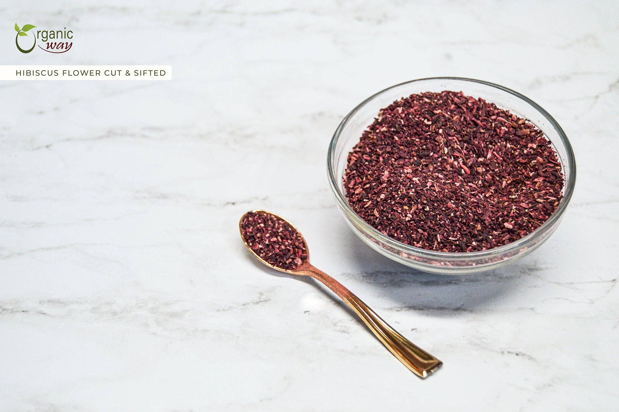Organic Way LLC - Wholesale Loose Tea - Dried Hibiscus Flower Cut & Sifted (Hibiscus rosa-sinensis) | Herbal Tea | Kosher Certified | Raw, Vegan, Non GMO & Gluten Free | USDA Certified | Origin - India5