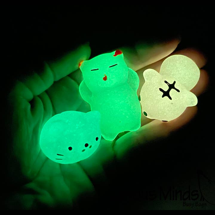 1 Glow in the Dark Animal Mochi Squishy - Adorable Cute Ka and other Purchase Wholesale glow in the dark toys. Free Returns & Net 60 Terms on Faire trending on Faire.