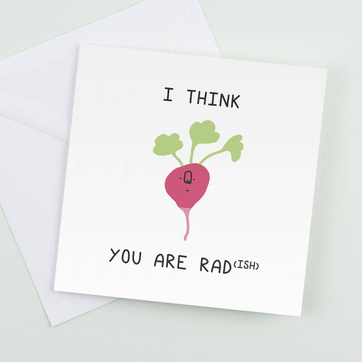 You Are Rad(ish) | Greetings Card | Birthday Card for wholesale by CoolSource Cards